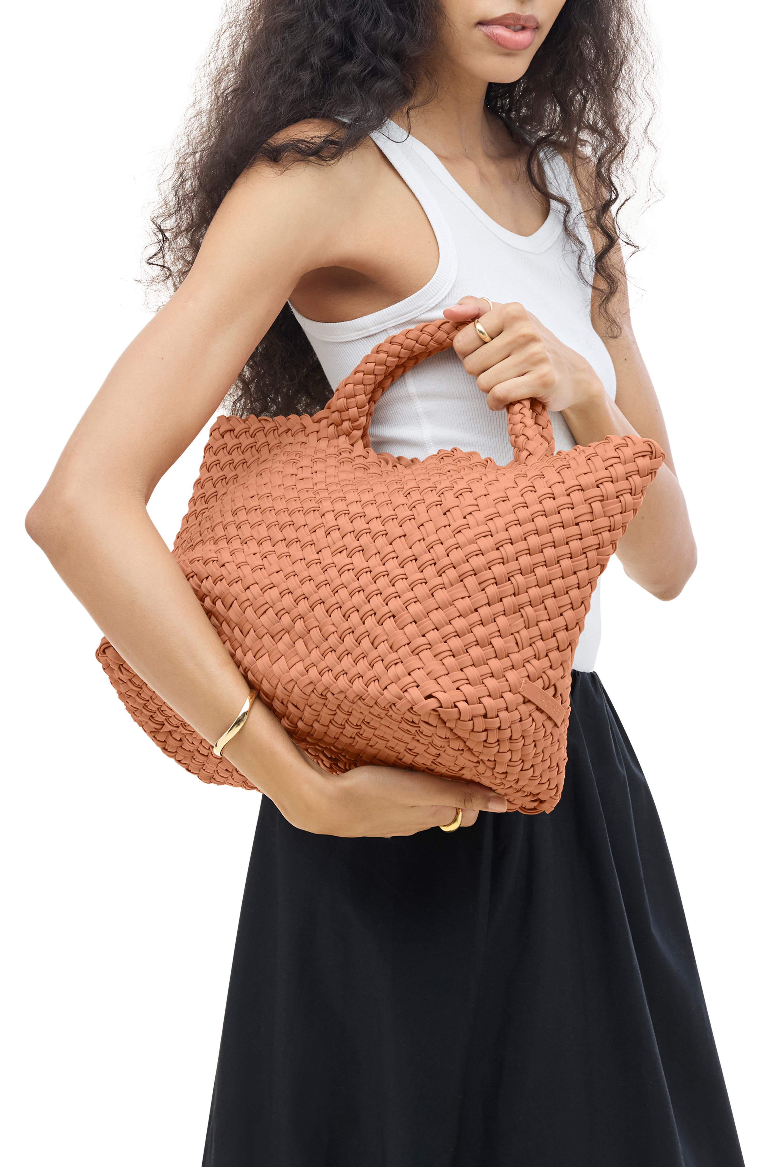 Medium St. Barths Double Weave Tote (Nordstrom Exclusive), Alternate, color, ETNA