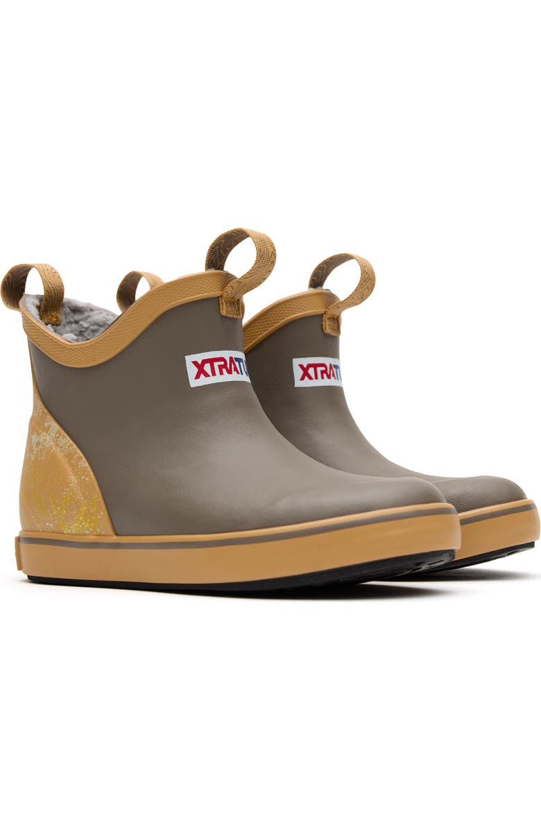 XTRATUF Trolling Ice Fleece Lined Waterproof Ankle Deck Boot, Alternate, color, Chocolate Chip