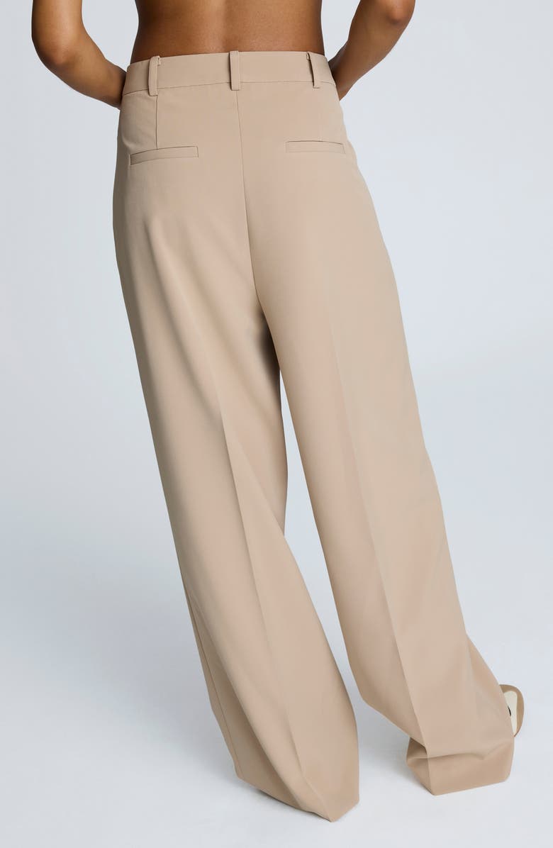 Kenneth Cole High Waist Wide Leg Pants, Alternate, color, Butternut
