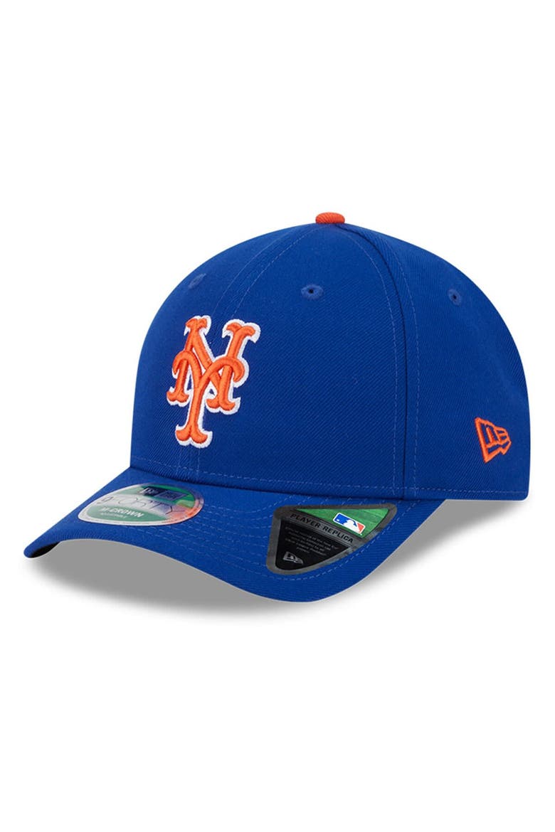 Men's New Era  Royal New York Mets Player Replica 9FORTY Adjustable Hat, Main, color, Royal