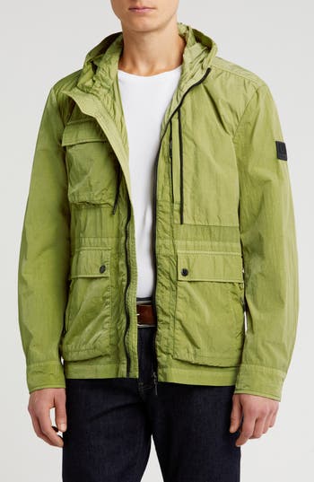 Digel Pinto Hooded Field Jacket In Green