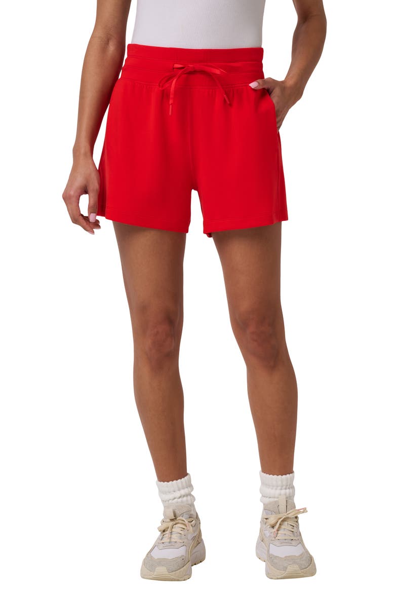 Skyloft Soft Drawstring Shorts, Main, color, TOMATO