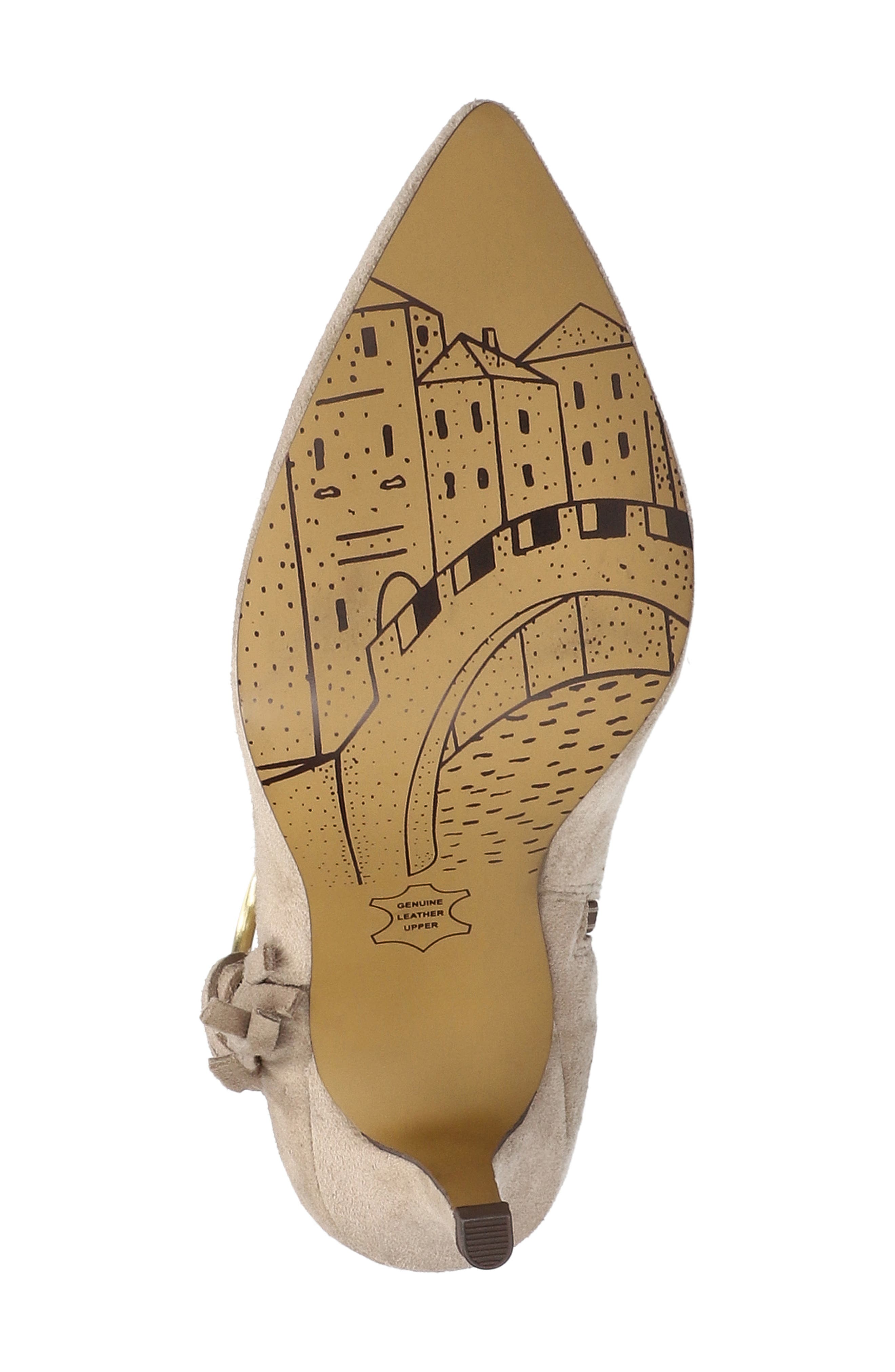 Flair Harness Bootie, Alternate, color, ALMOND SUEDE LEATHER