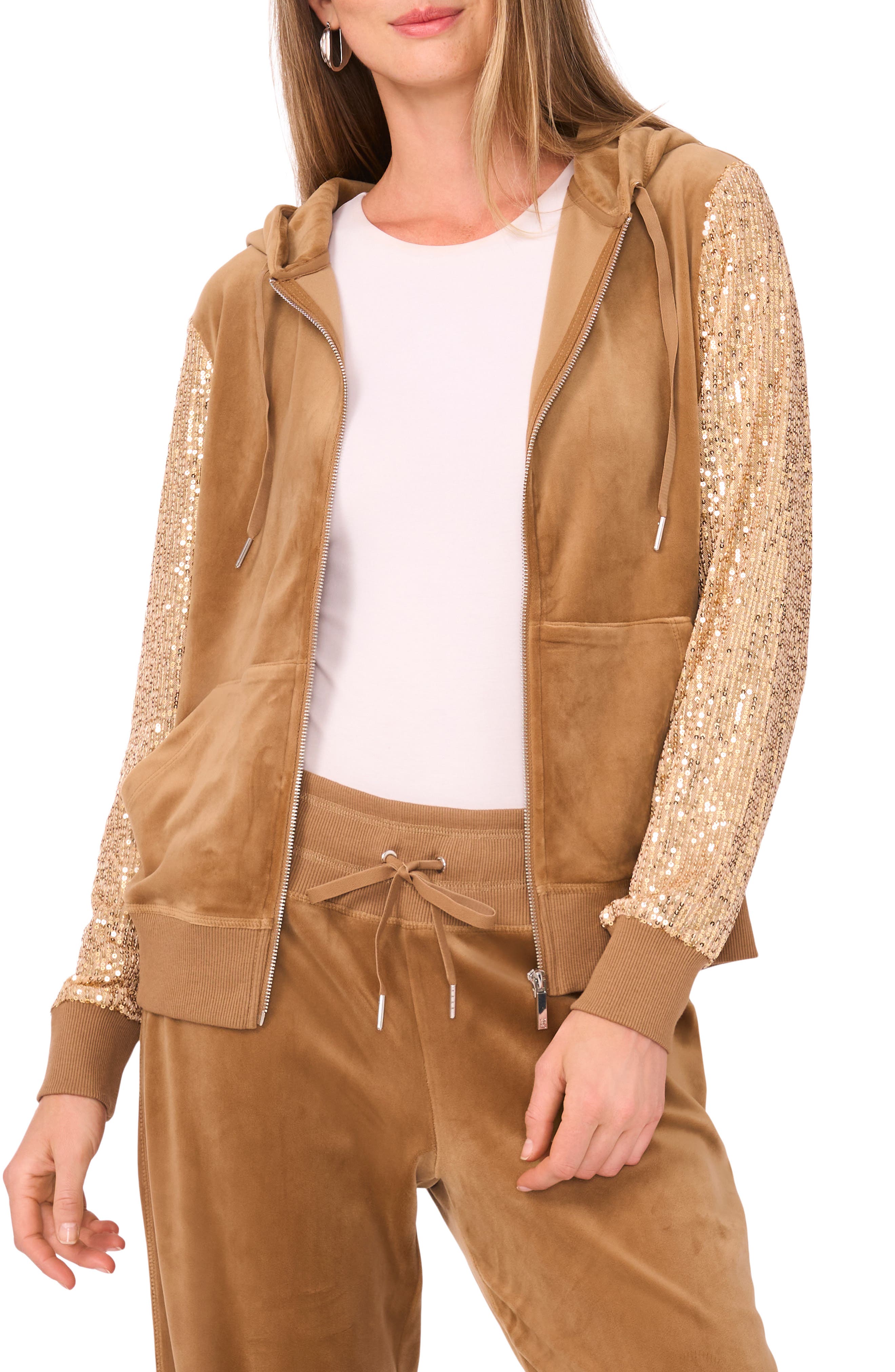 Sequin Sleeve Hoodie - image 3