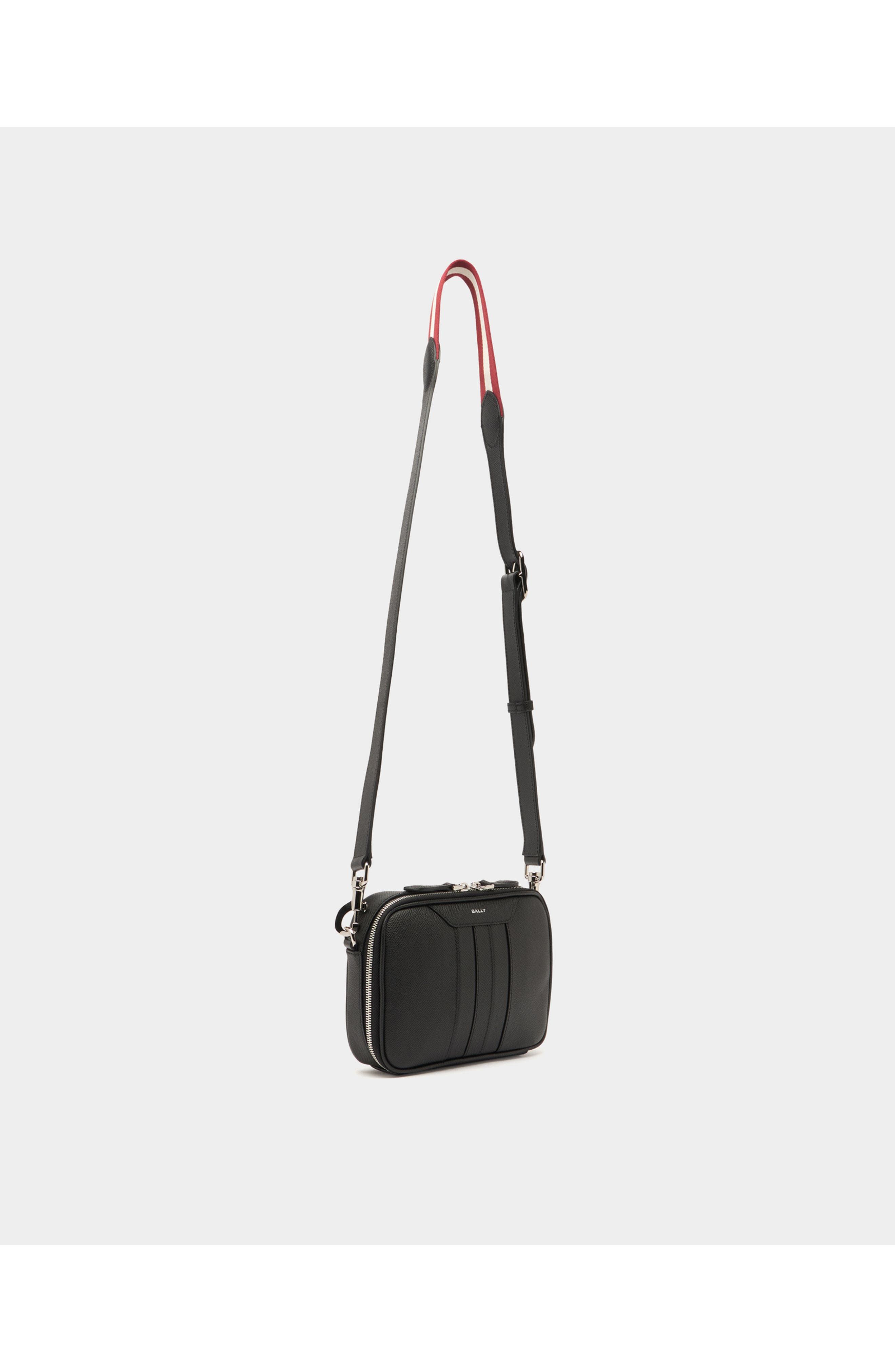 Bally Leather Beckett Crossbody Bag, Alternate, color, Black