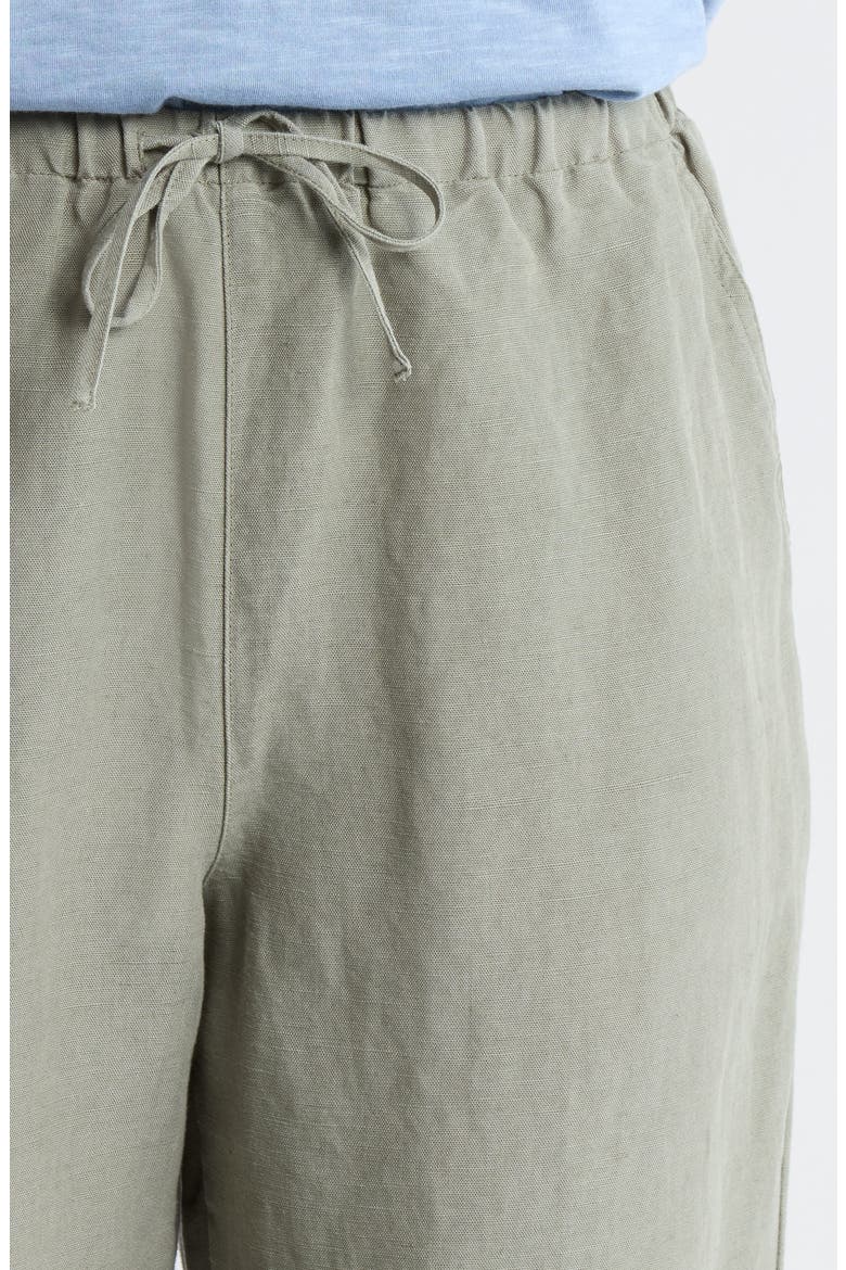 Linen Blend Straight Leg Pants, Alternate, color, SEA SPRAY