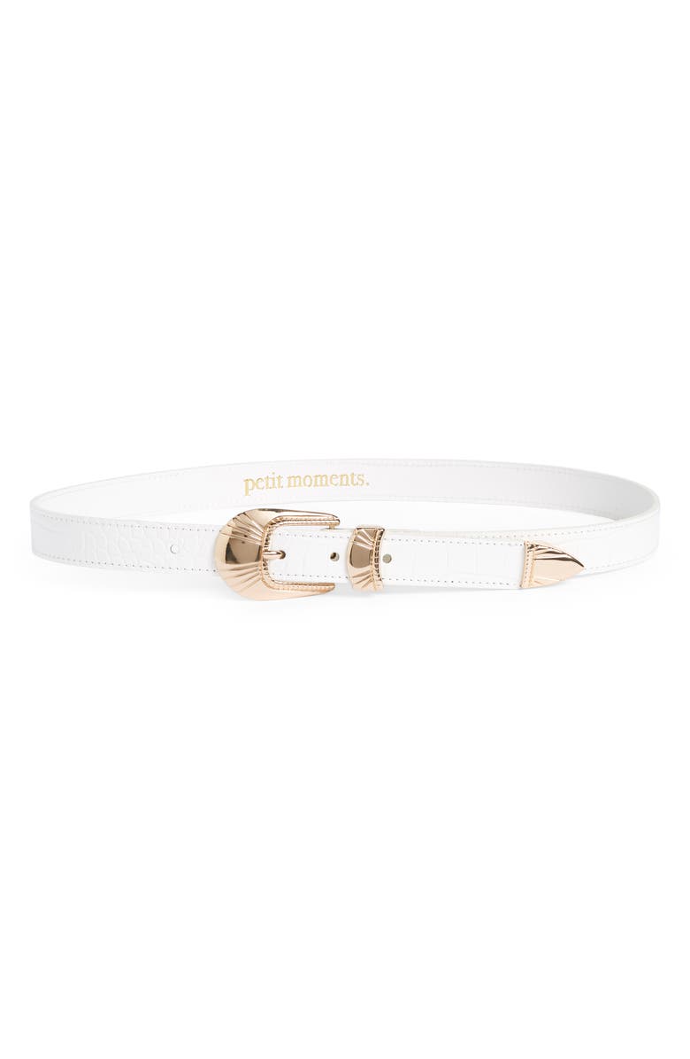Petit Moments Tulsa Croc Embossed Belt, Main, color,
