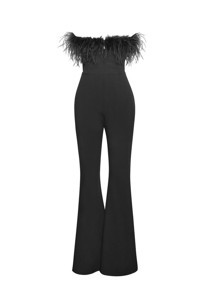 Kylan Feather Jumpsuits, Alternate, color, Black