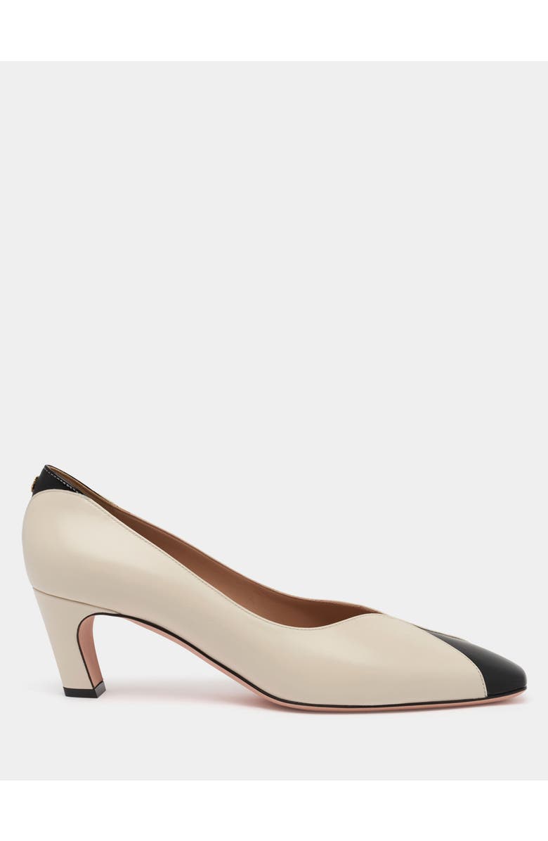 Bally Sylt Pump in and Leather, Main, color, White