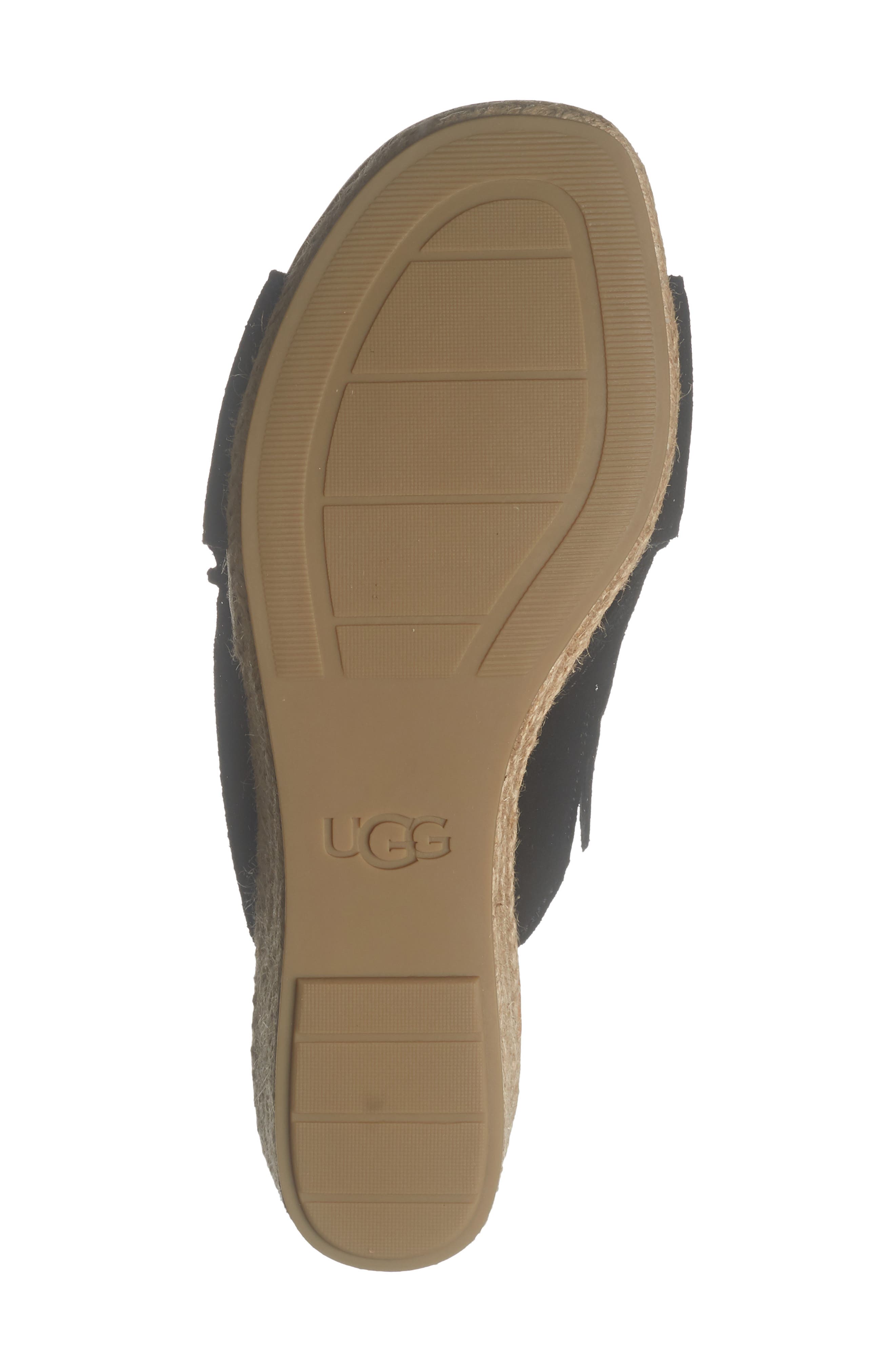 UGG<sup>®</sup> Taia Wedge Heel Sandal, Alternate, color, Black