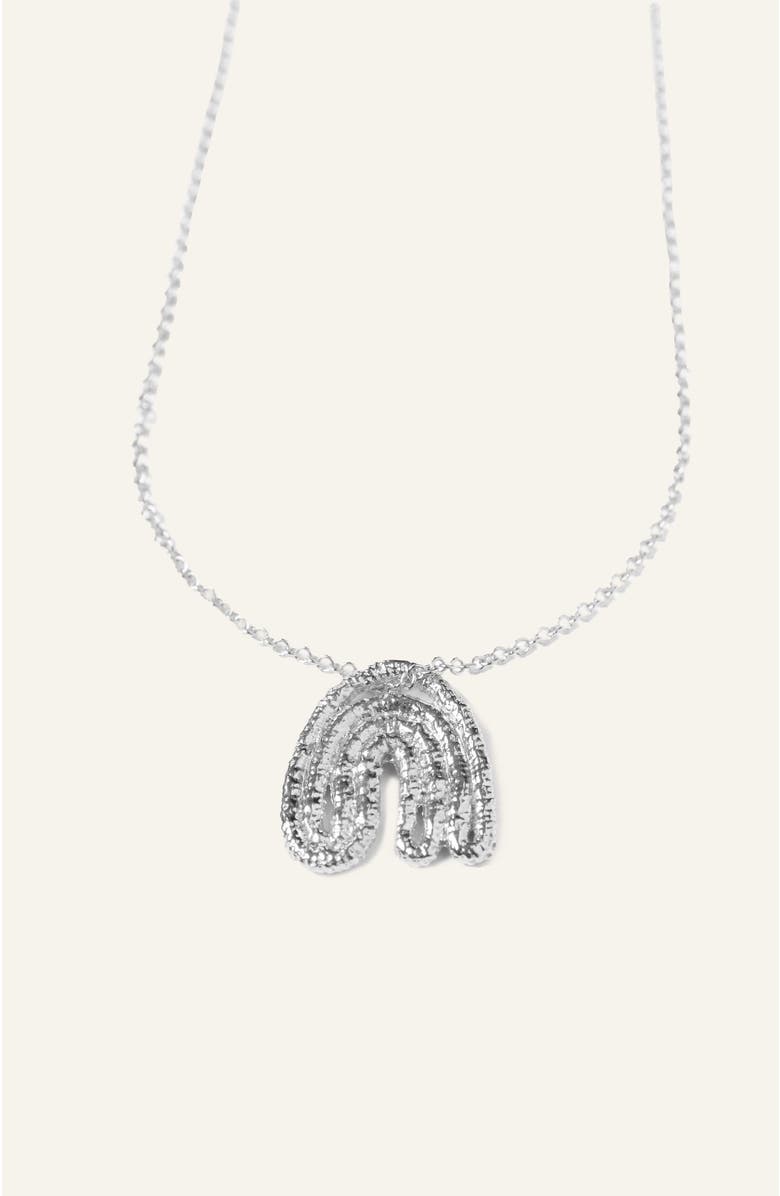 COG Leaf Pendant - Sterling Silver, Main, color,