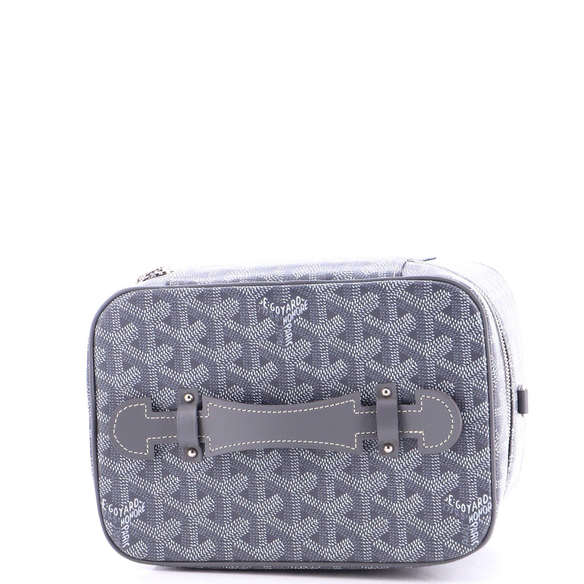 Pre-Owned Goyard Muse Vanity Case Coated Canvas, Alternate, color, Gray
