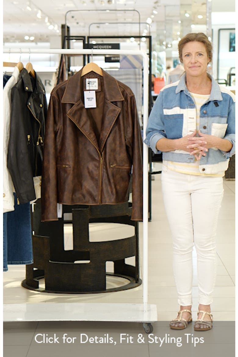 Vyolette Faux Leather Jacket video