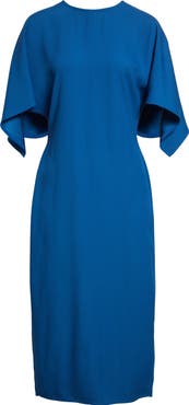 Stella McCartney Dolman Sleeve Crepe Midi Dress