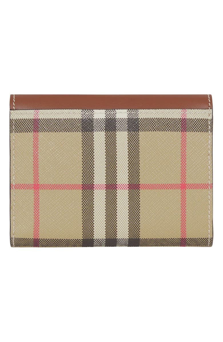 Burberry Lancaster Vintage Check E-Canvas Wallet, Alternate, color, 