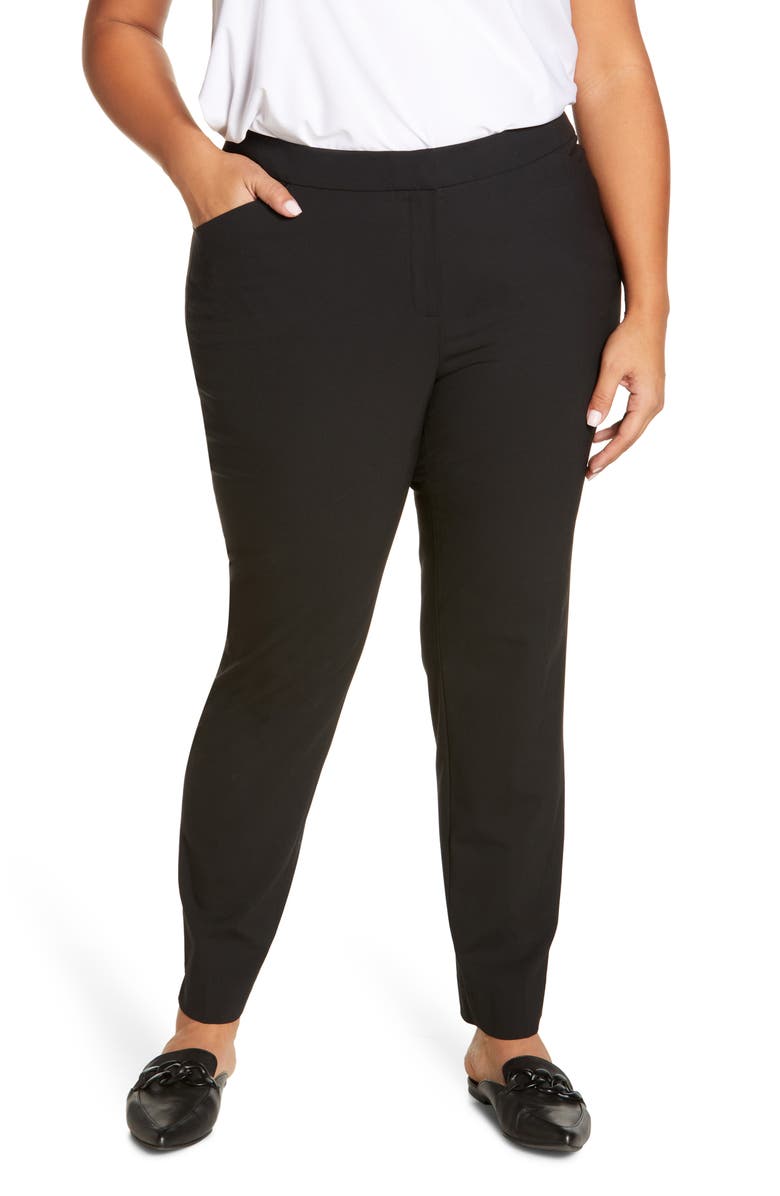 Lafayette 148 New York Irving Stretch Wool Pants, Main, color,