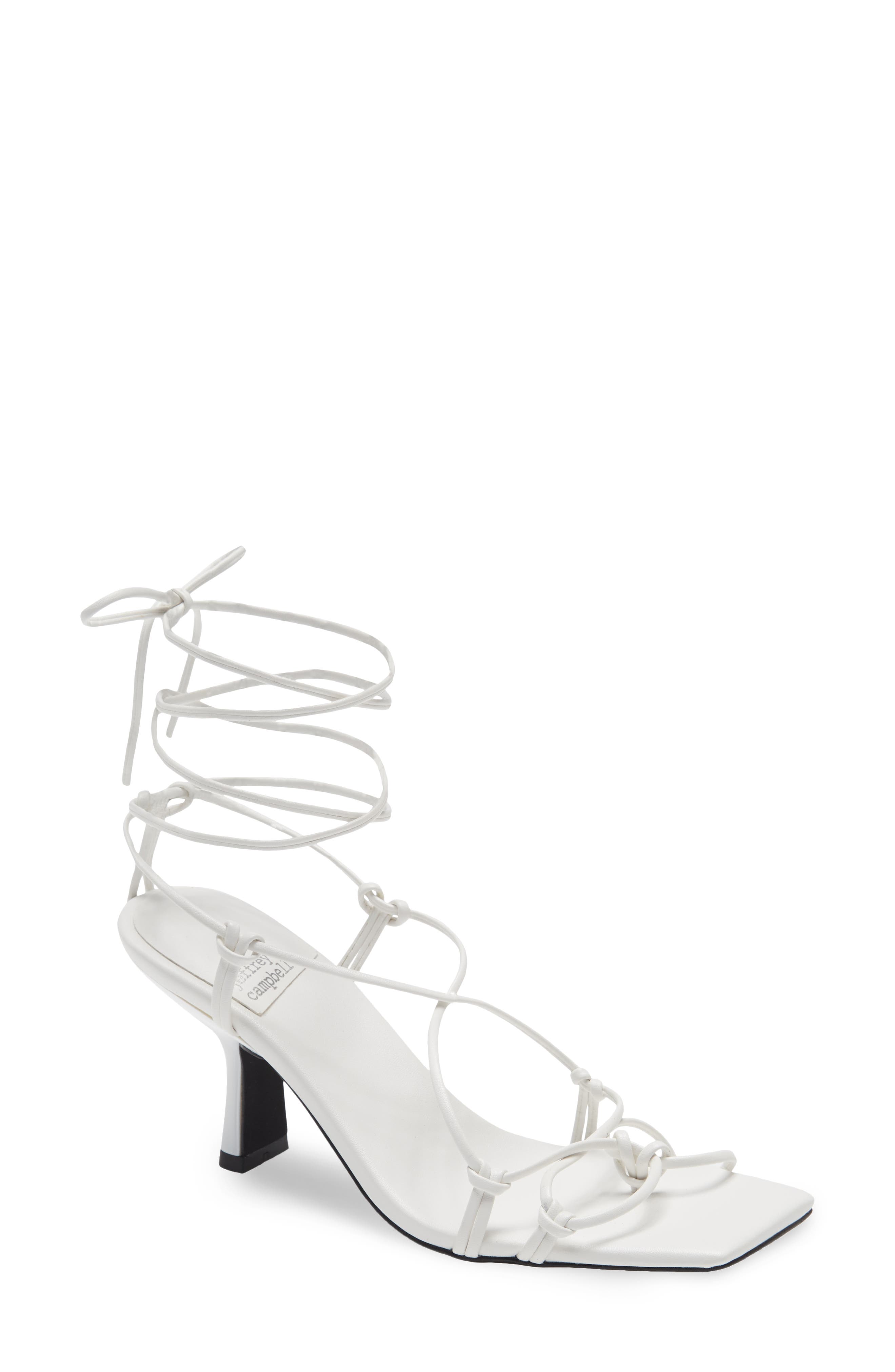 Vipera Sandal, Main, color, WHITE