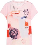 Desigual Stretch Cotton Graphic T-Shirt