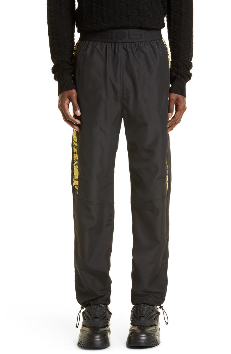 Versace Men's Medusa Side Stripe Track Pants, Main, color,