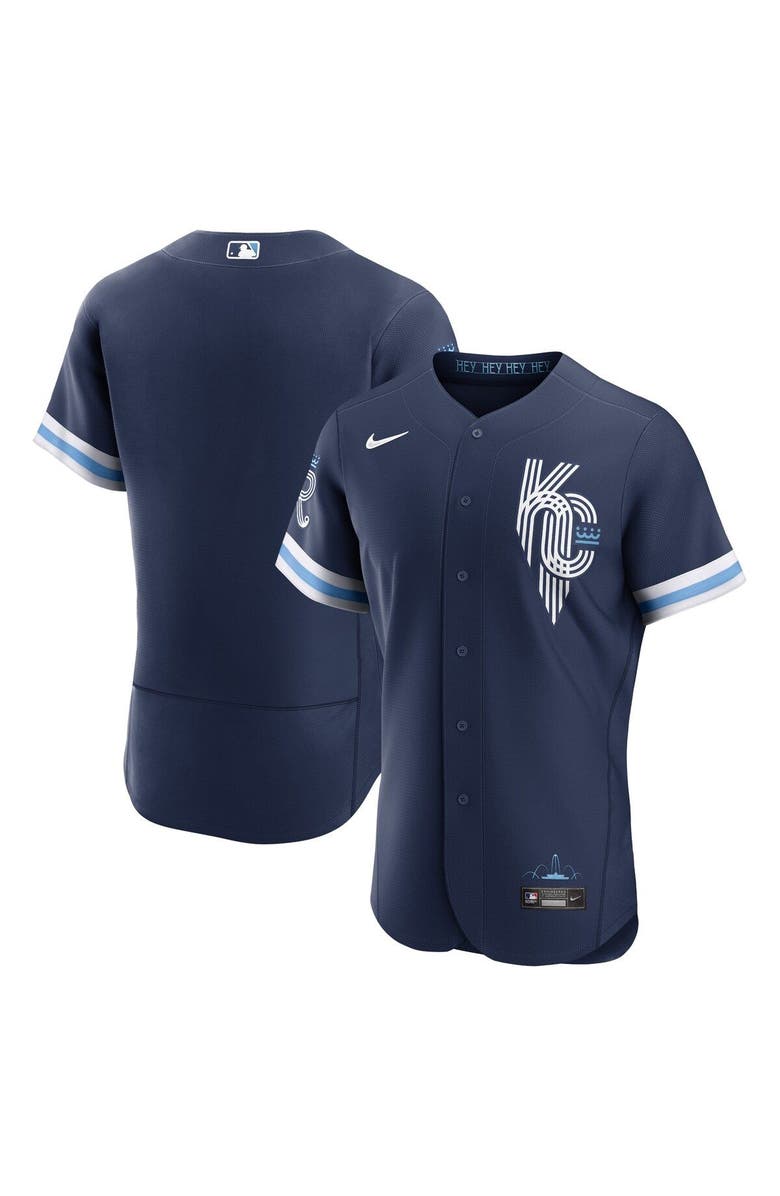 Nike Men's Nike Navy Kansas City Royals 2022 City Connect Authentic Jersey, Alternate, color, 
