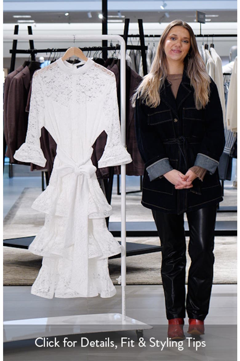 Tiered Lace Long Sleeve Maxi Dress video