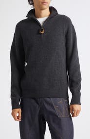 JW Anderson Ribbed Half Zip Sweater