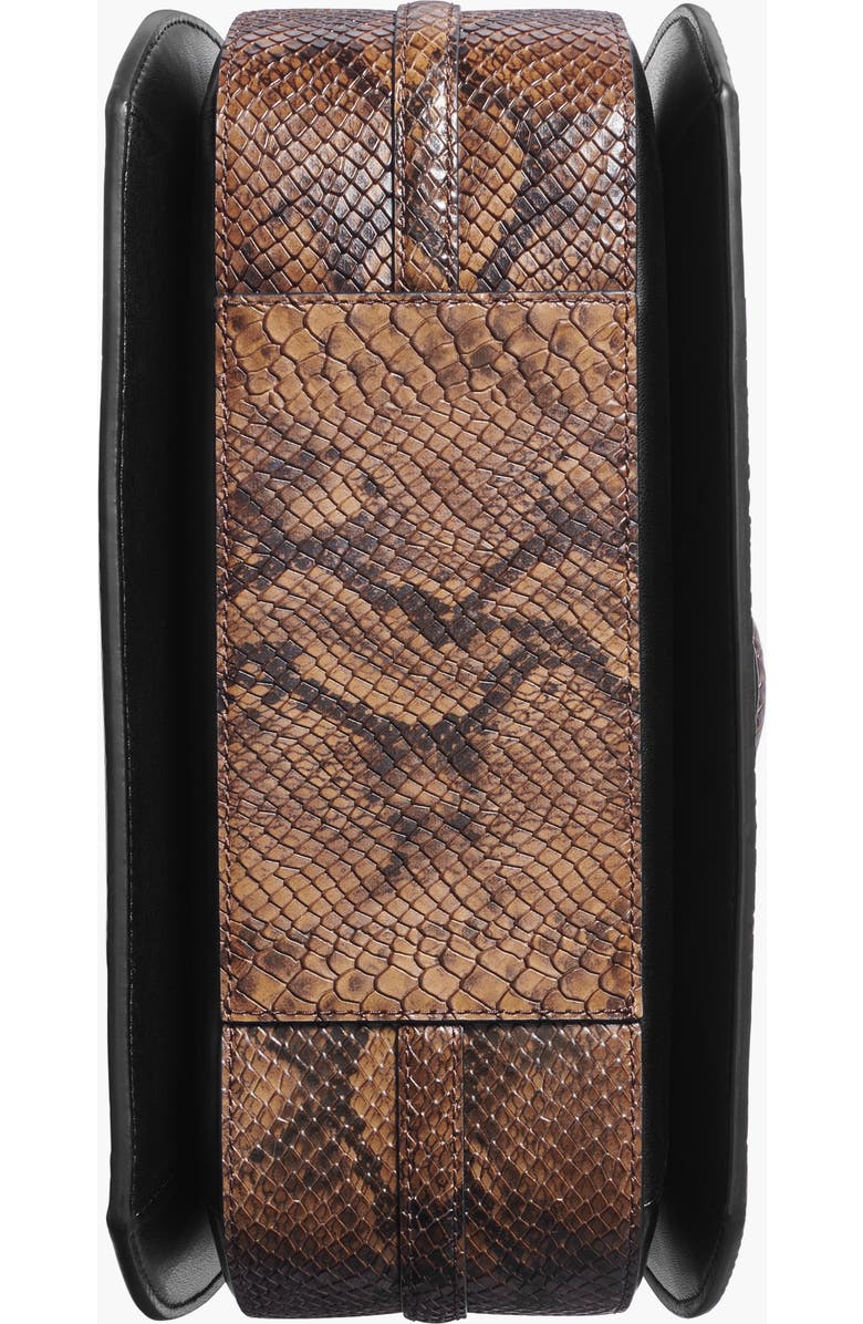 Donna Karan New York Bellerose Flap Python Satchel, Alternate, color,