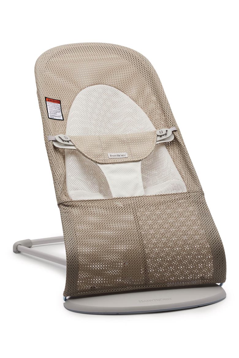 Bouncer Balance Soft Convertible Mesh Baby Bouncer, Main, color, GRAY BEIGE/ WHITE