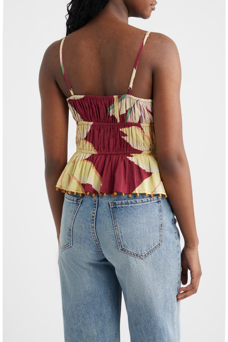 Theda Tiered Camisole, Alternate, color, RED PALMA