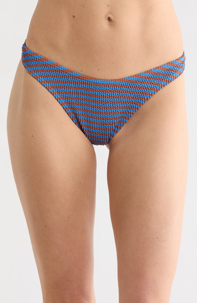 Billabong Summer Hi Stripe Skimpy Hike Bikini Bottoms, Main, color, Blue Multi
