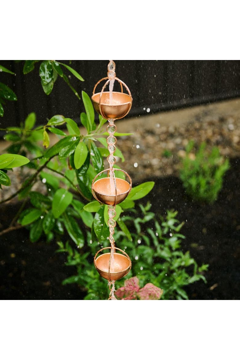 Prava Copper Rain Chain, Alternate, color, Copper