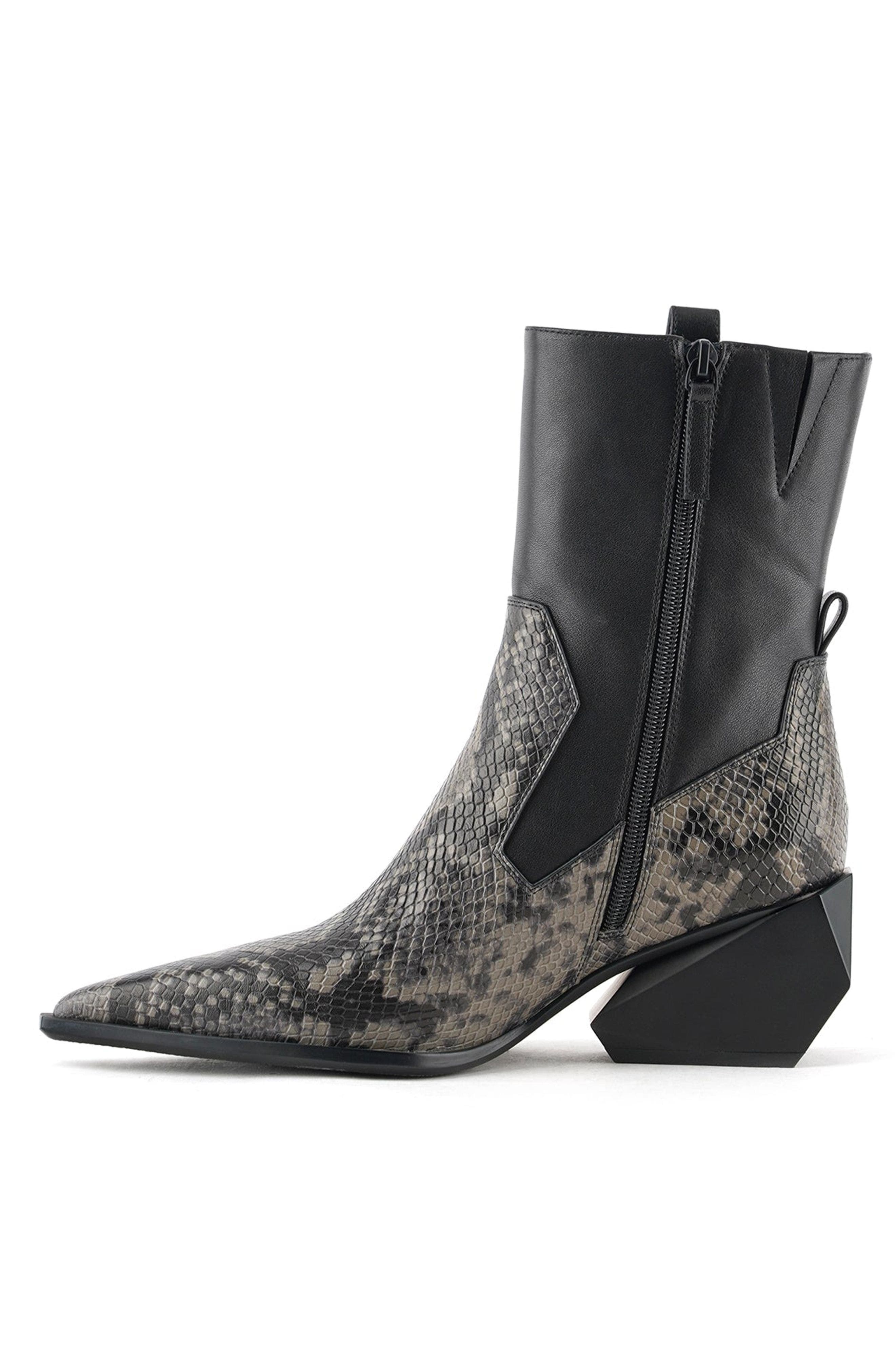 United Nude Ricky West Mid II Boot, Alternate, color, Charcoal