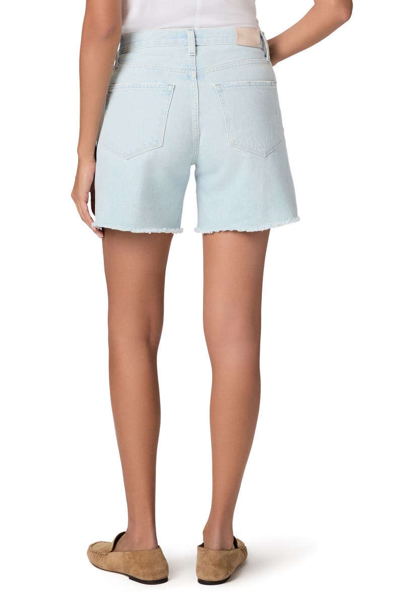 PAIGE Archie Longer Length Cutout Denim Shorts, Alternate, color, Fleur De Mer