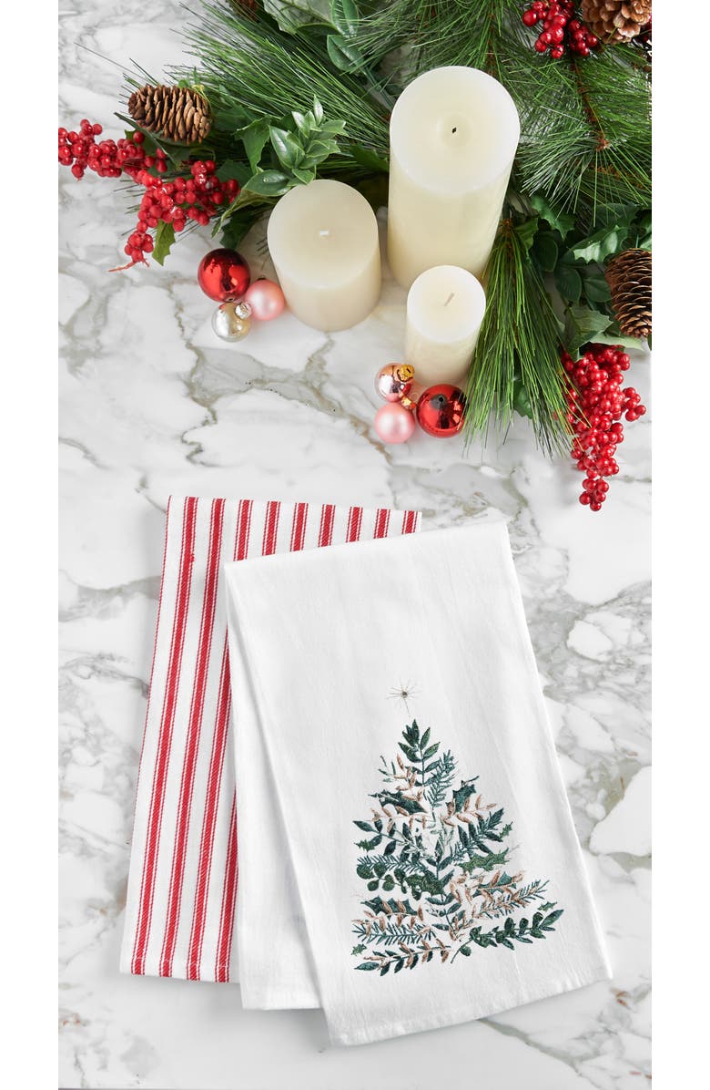 C&F Home Christmas Tree 100% Cotton Flour Sack Dishtowel, Alternate, color, 