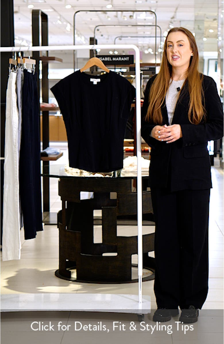 Pintuck Cotton T-Shirt, sales video thumbnail