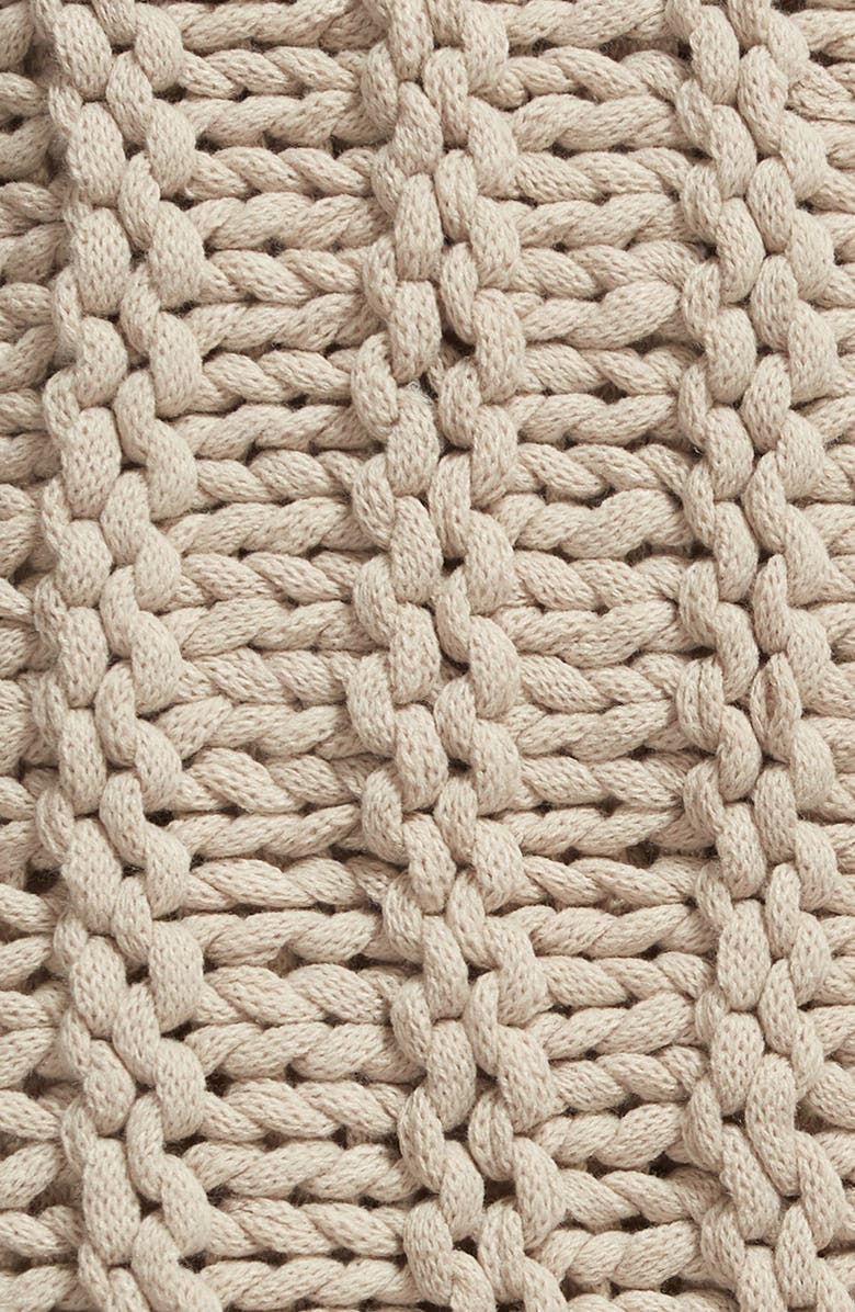 Treasure & Bond Jersey Rope Chunky Knit Throw Blanket, Alternate, color, 