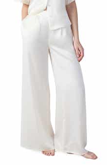 Etam Pearly Silk Wide Leg Pajama Pants
