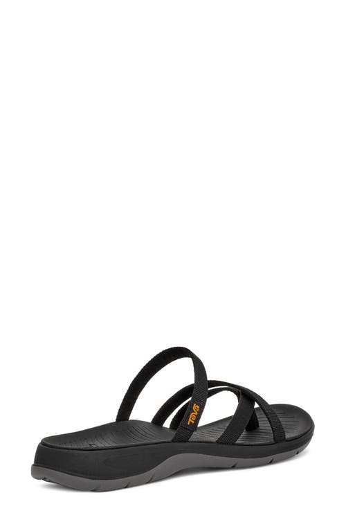 Shop Teva Tirratraveler Flip Slide Sandal In Black