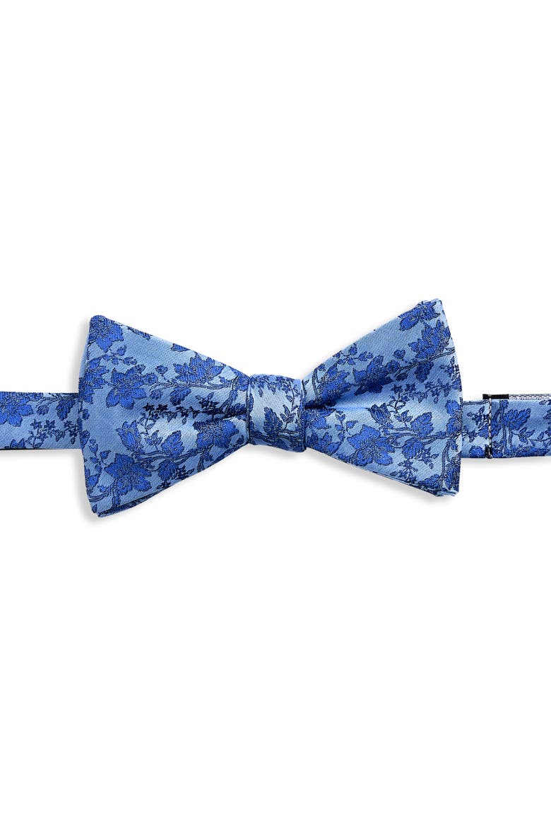 Big & Tall Sophisticated Floral Bow Tie, Main, color, BLUE