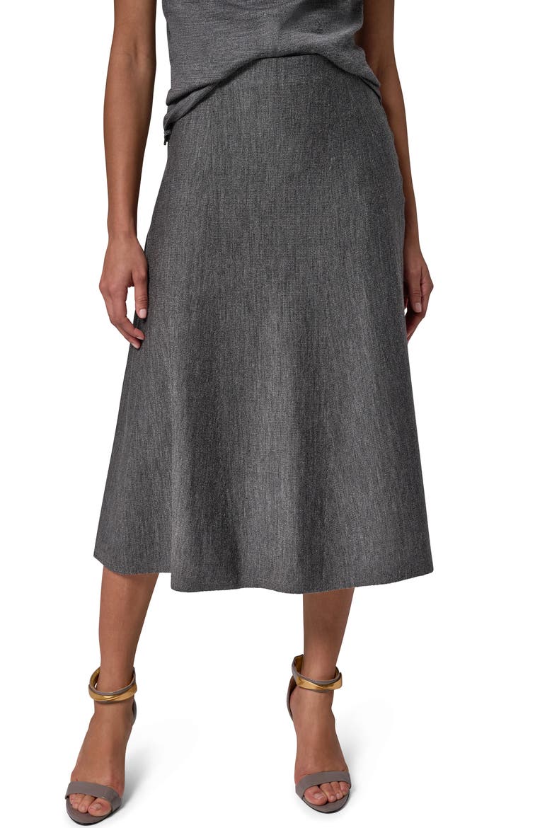 A-Line Midi Sweater Skirt, Main, color, HTHR CHAR