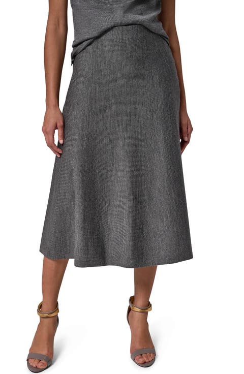 A-Line Midi Sweater Skirt