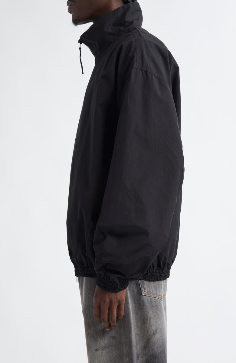 Acne Studios 1996 Logo Embroidered Cotton & Recycled Nylon Jacket, Alternate, color, Black