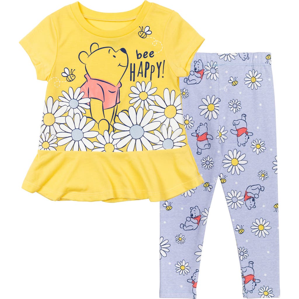 Disney Winnie The Pooh T-shirt & Leggings Set In Multi