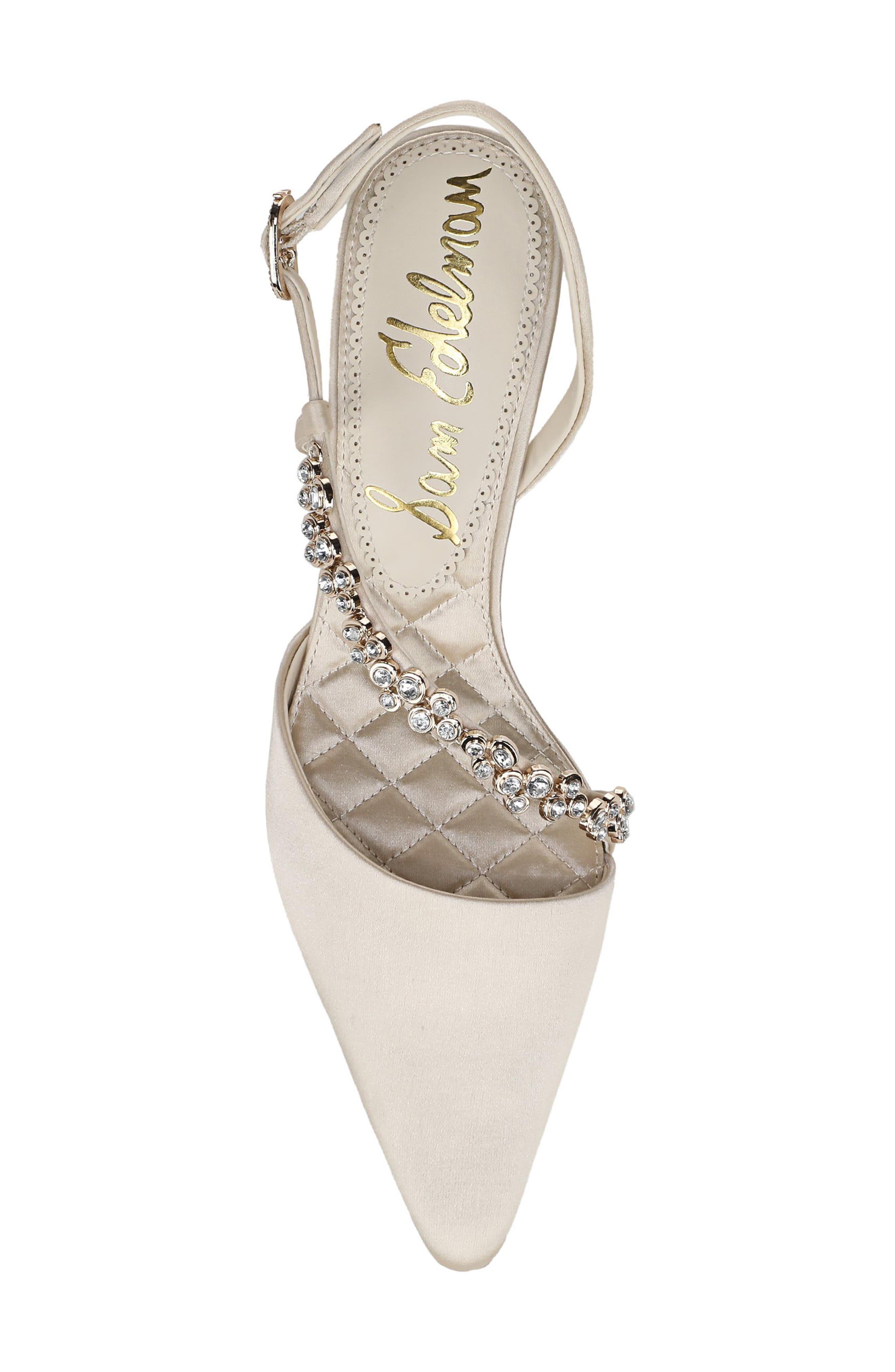 Sam Edelman Bonnie Slingback Pointed Toe Pump, Alternate, color, Modern Ivory