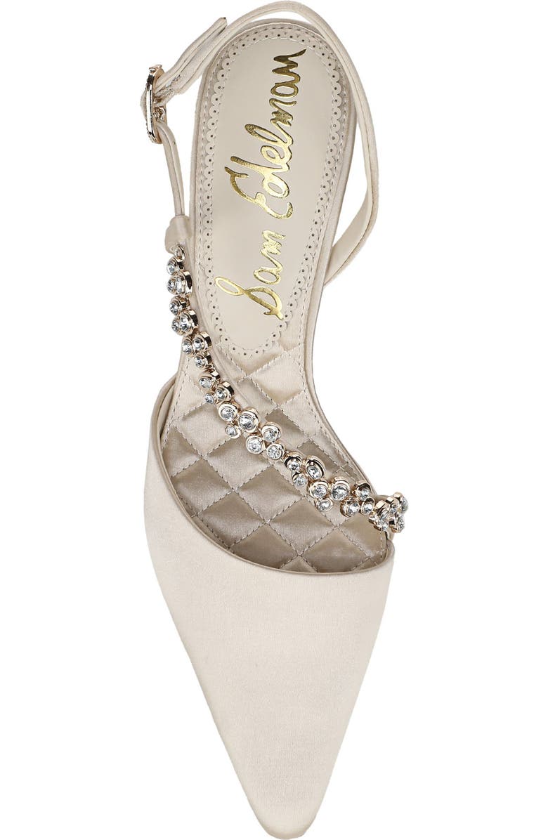 Sam Edelman Bonnie Slingback Pointed Toe Pump, Alternate, color, Modern Ivory