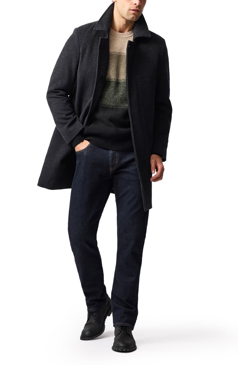 Rodd & Gunn Menzies Bay Colorblock Stripe Lambswool Sweater, Alternate, color, Forest