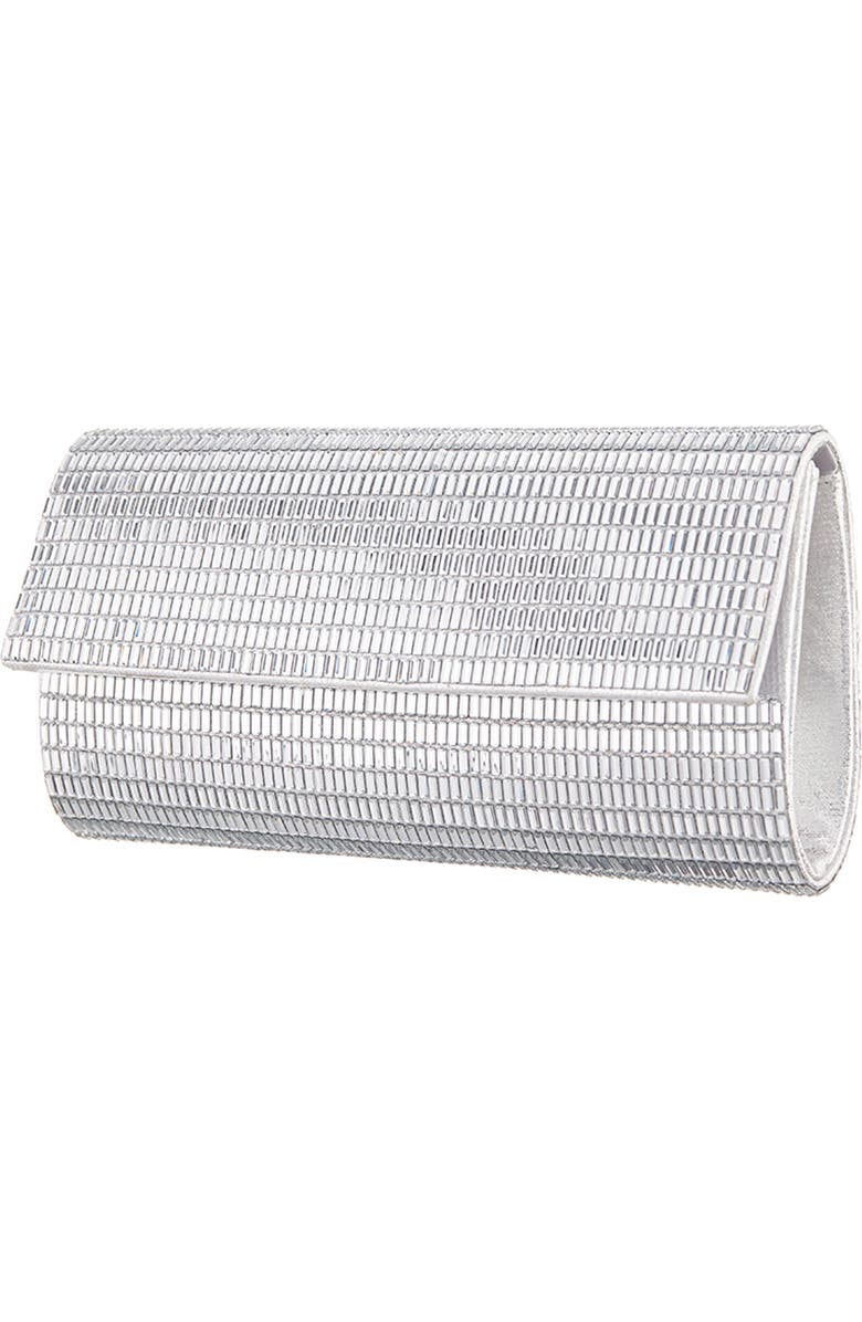 Nina Hope Clutch, Main, color, Silver