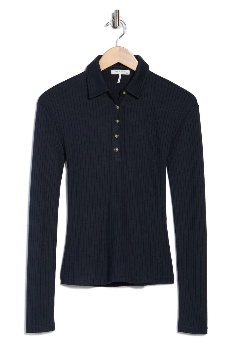 The Knit Rib Polo, Alternate, color, SALUTE