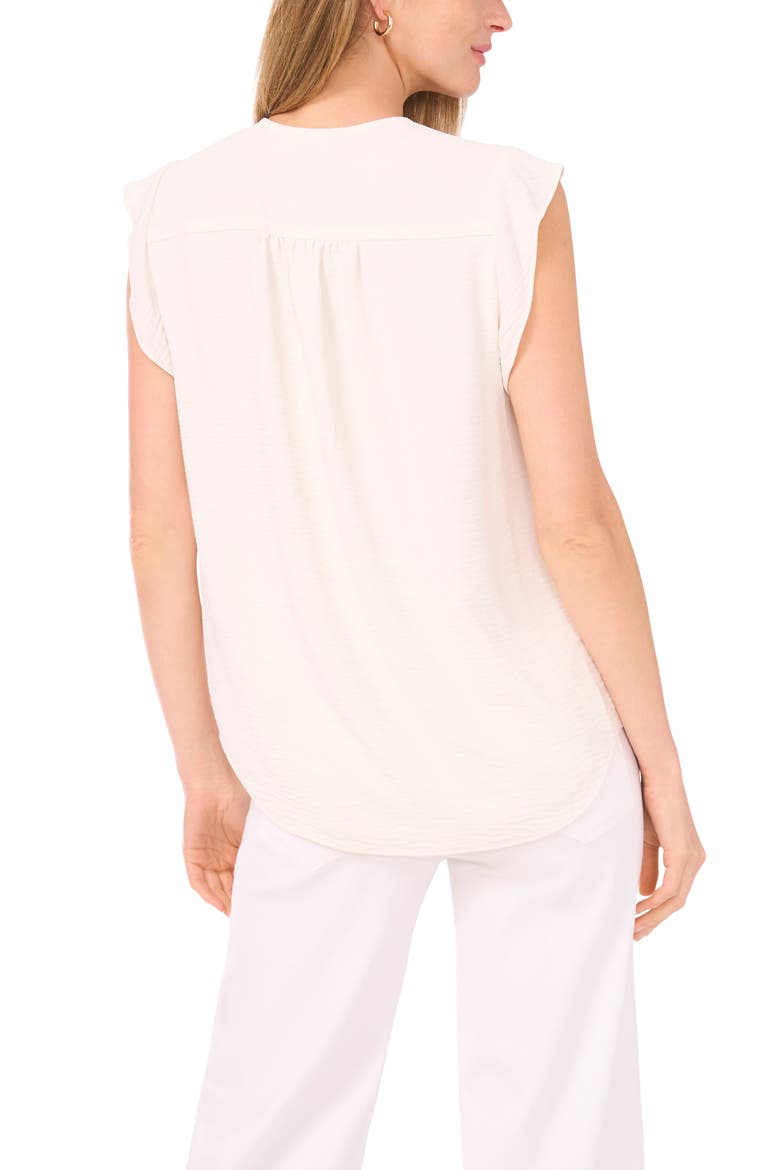 Flutter Sleeve Top, Alternate, color, NEUTRAL