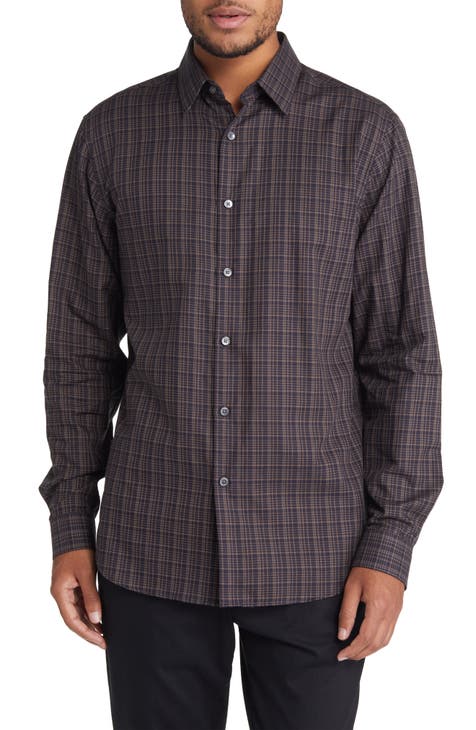 Irving Plaid Flannel Button-Up Shirt